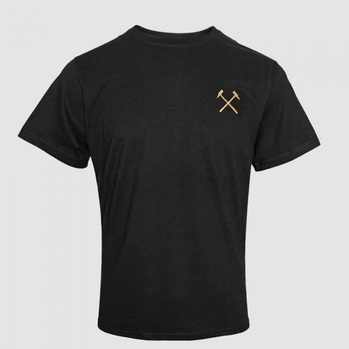 Black/Gold Back Print T-Shirt