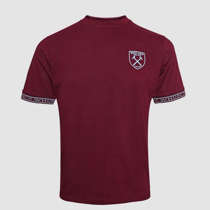 Claret Whufc Cuff T-Shirt