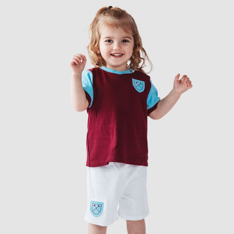 West Ham Baby 1958 Kit Shorts And T-Shirt Set