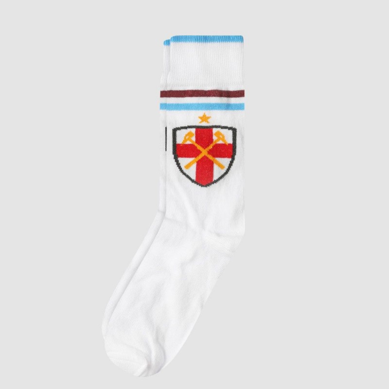 West Ham White Club & Country Socks