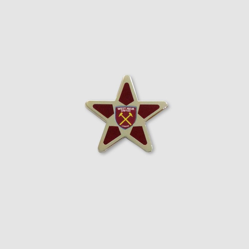 West Ham Christmas Star Pin Badge