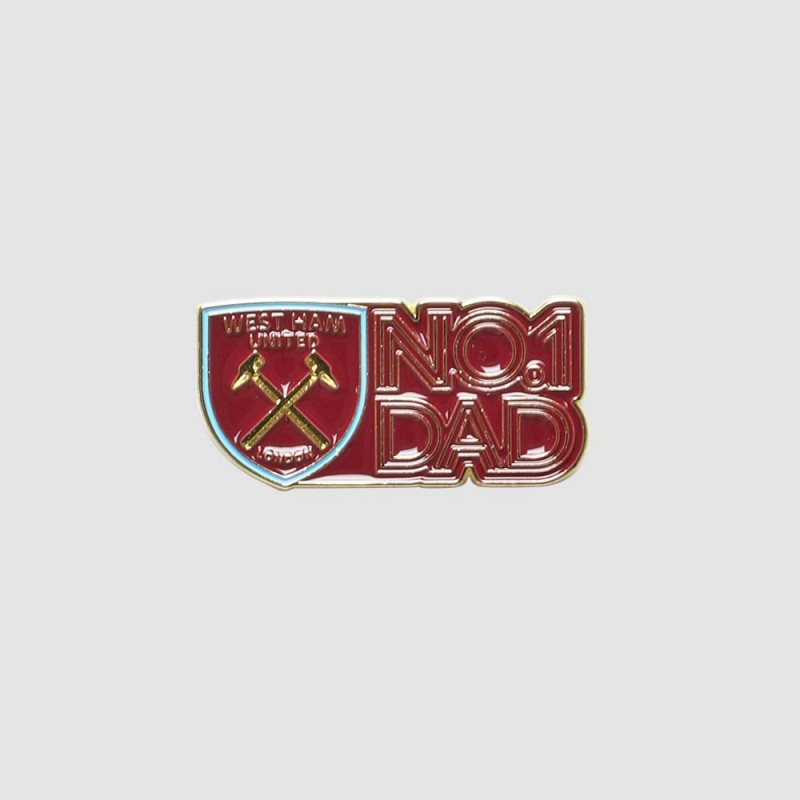 West Ham No 1 Dad Pin Badge West Ham No 1 Dad Pin Badge
