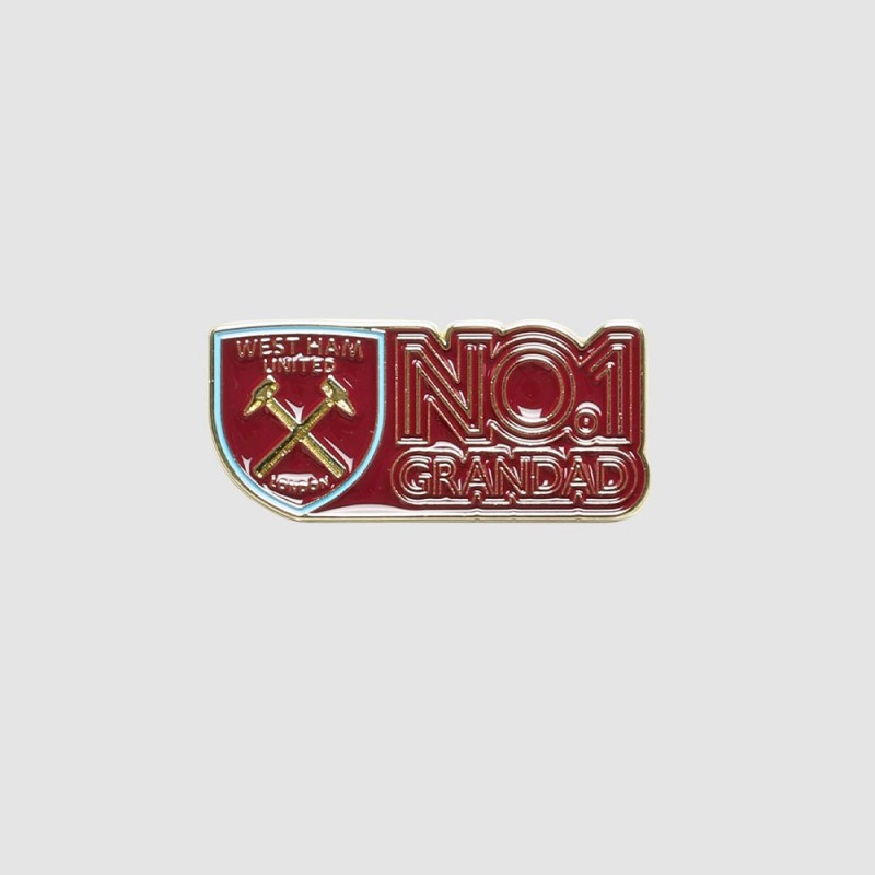 West Ham No 1 Grandad Pin Badge West Ham No 1 Grandad Pin Badge