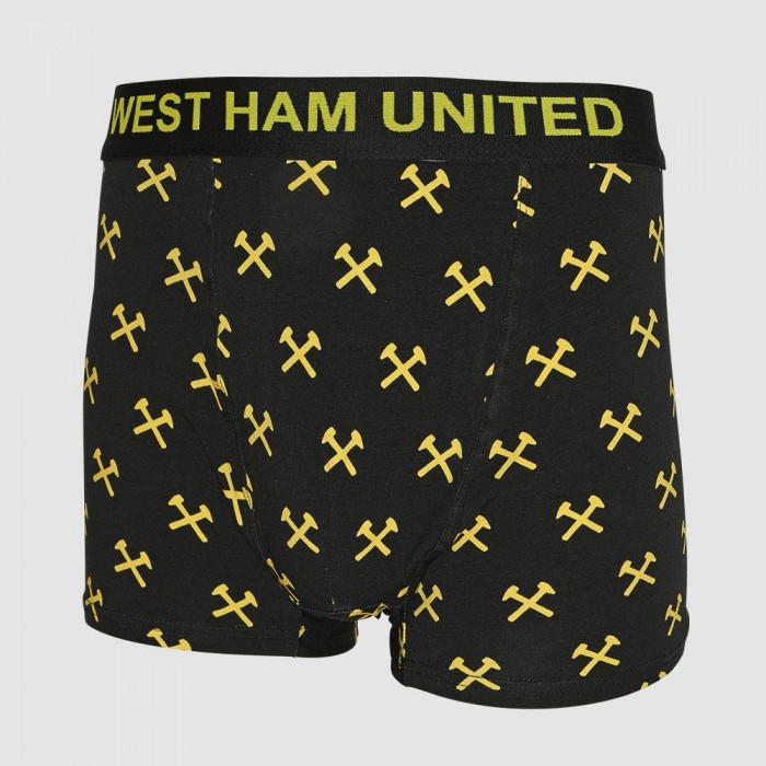 West Ham Black Crossed Hammers Boxer Shorts West Ham Black Crossed Hammers Boxer Shorts