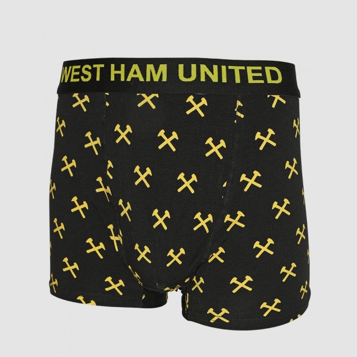 West Ham Junior Black Crossed Hammers Boxer Shorts West Ham Junior Black Crossed Hammers Boxer Shorts