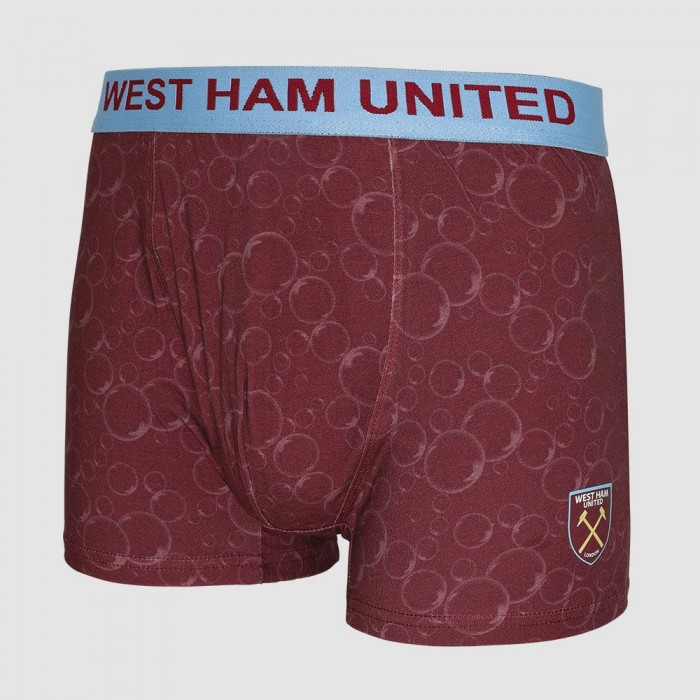 West Ham Claret Bubbles Boxer Shorts West Ham Claret Bubbles Boxer Shorts