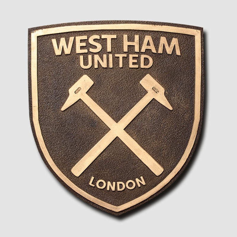 West Ham Bronze Effect Wall Sign