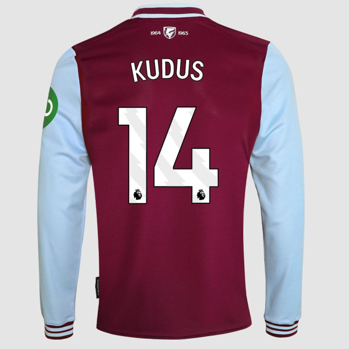 Adult Long Sleeve Home Shirt 24/25 - Claret/Blue