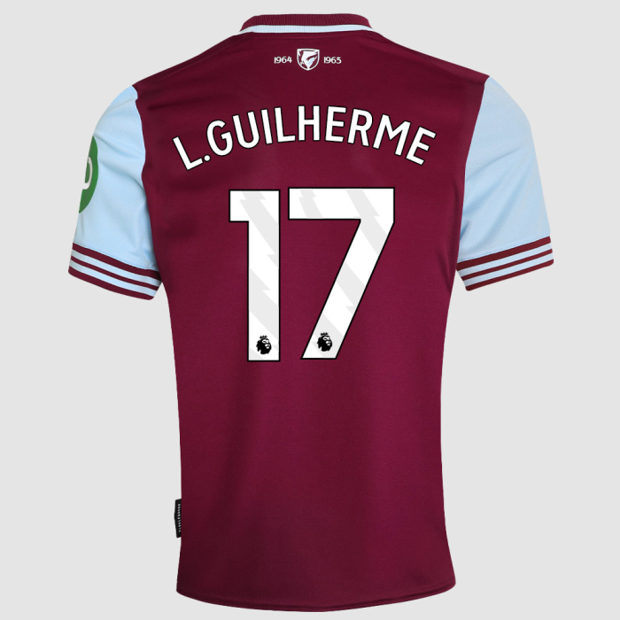 Adult Short Sleeve Home Shirt 24/25 - Claret/Blue