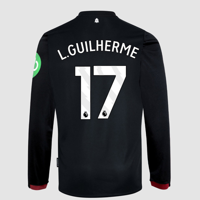 Junior Long Sleeve Away Shirt 24/25 - Black