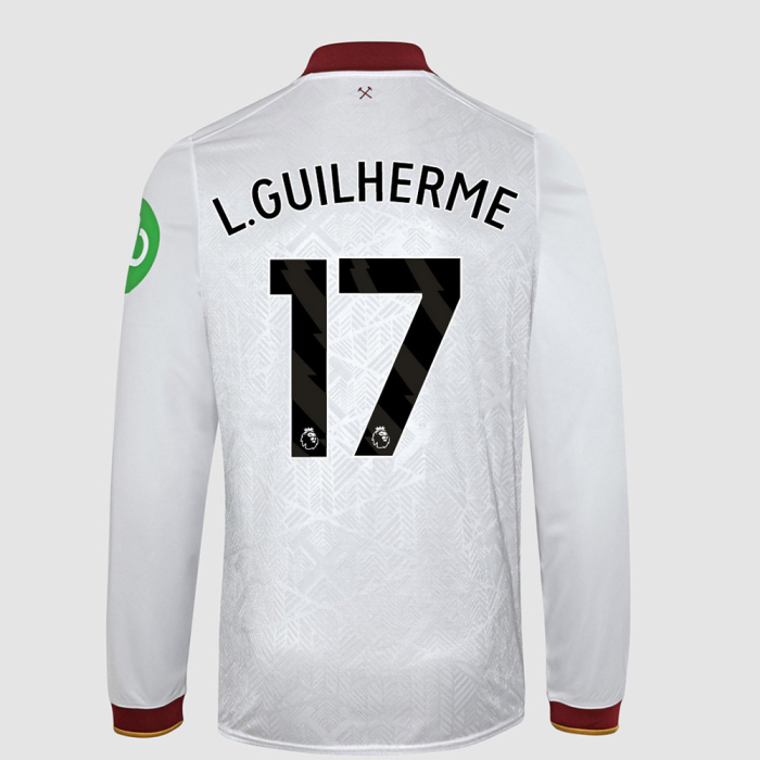 Junior Long Sleeve Third Shirt 24/25 - White