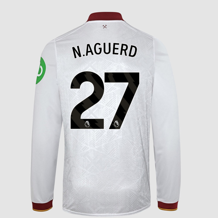 Junior Long Sleeve Third Shirt 24/25 - White