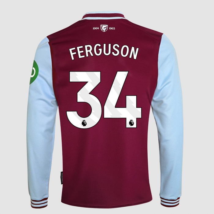 Adult Long Sleeve Home Shirt 24/25 - Claret/Blue