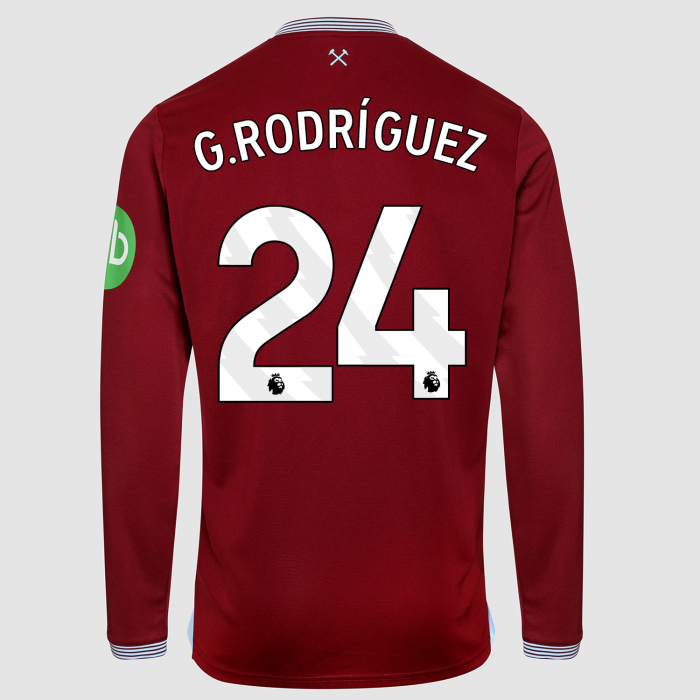 West Ham 25/26 Adults Long Sleeve Home Shirt 