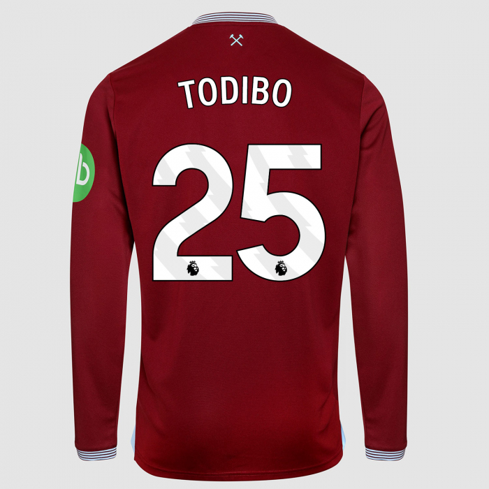West Ham 25/26 Adults Long Sleeve Home Shirt 