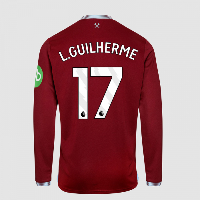 West Ham 25/26 Junior Long Sleeve Home Shirt 