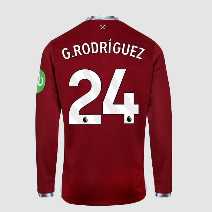 West Ham 25/26 Junior Long Sleeve Home Shirt 