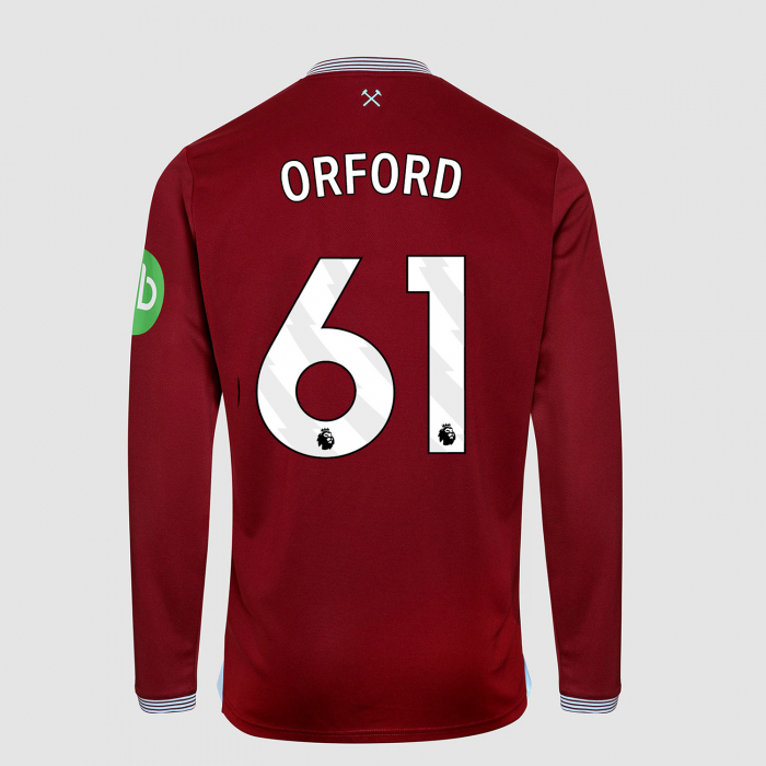 West Ham 25/26 Junior Long Sleeve Home Shirt 