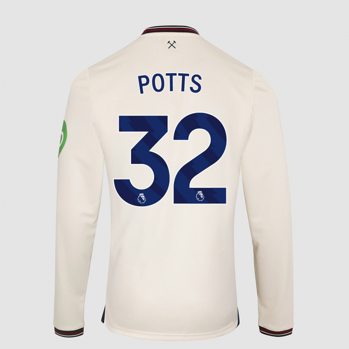 West Ham 25/26 Junior Long Sleeve Away Shirt