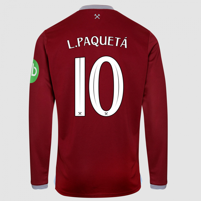 West Ham 25/26 Adults Long Sleeve Home Shirt 