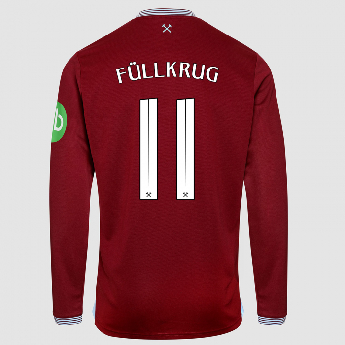 West Ham 25/26 Adults Long Sleeve Home Shirt 