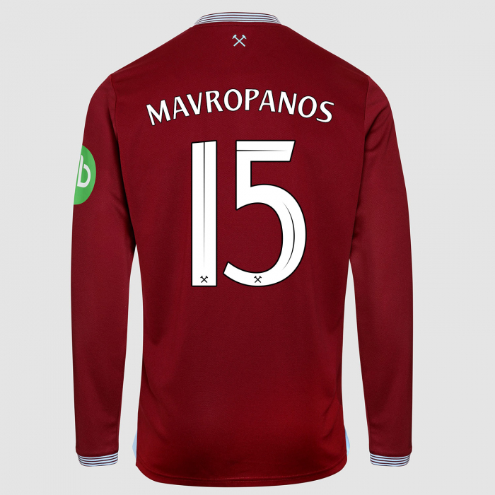 West Ham 25/26 Adults Long Sleeve Home Shirt 