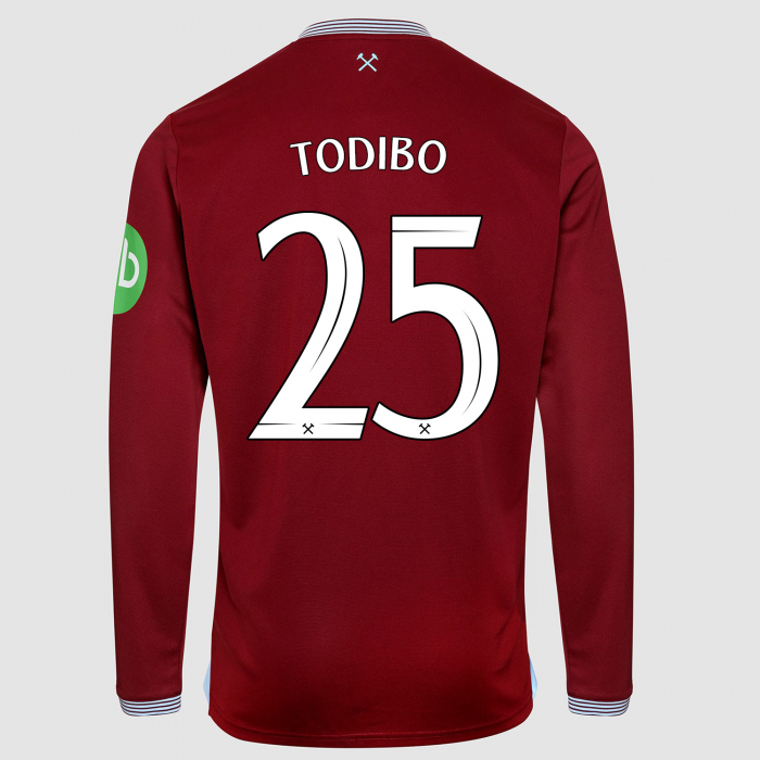 West Ham 25/26 Adults Long Sleeve Home Shirt 