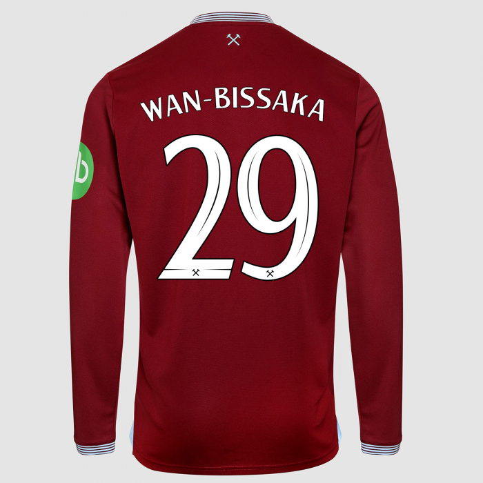 West Ham 25/26 Adults Long Sleeve Home Shirt 