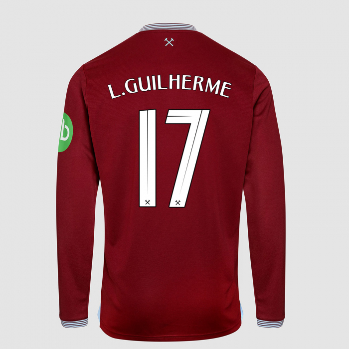 West Ham 25/26 Junior Long Sleeve Home Shirt 