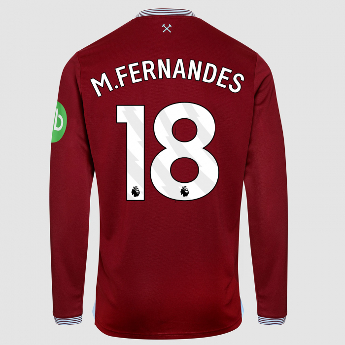 West Ham 25/26 Adults Long Sleeve Home Shirt 